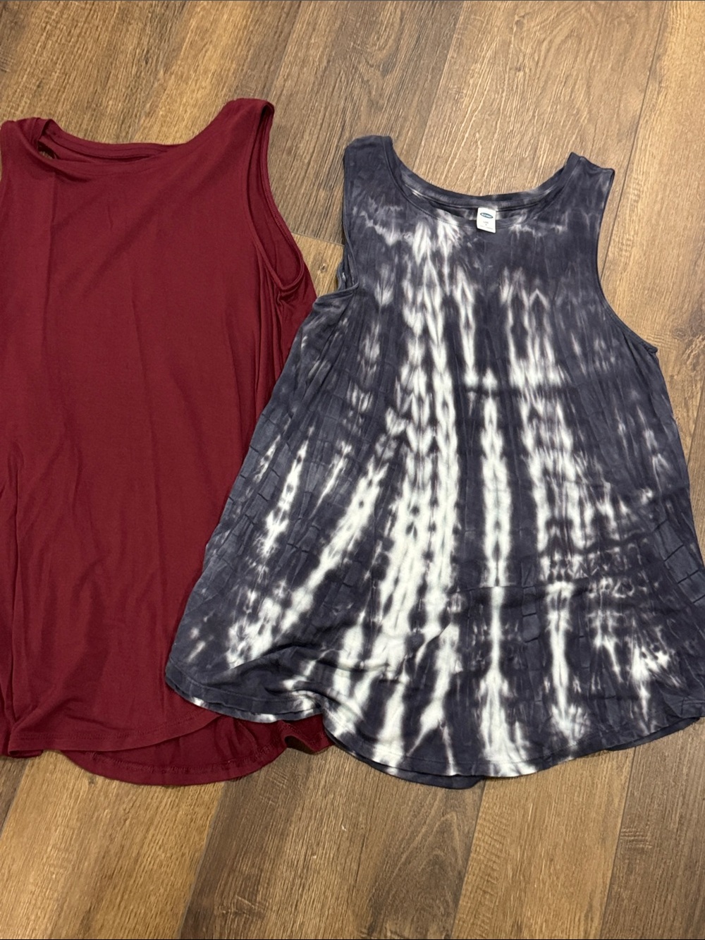 Old Navy Luxe Tie-Dye Black & White Sleeveless Tank Top small